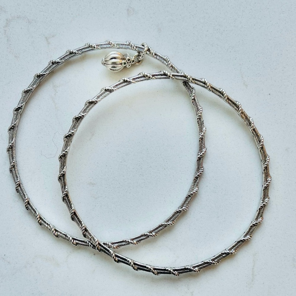 Judith Ripka bangle set 8.5”